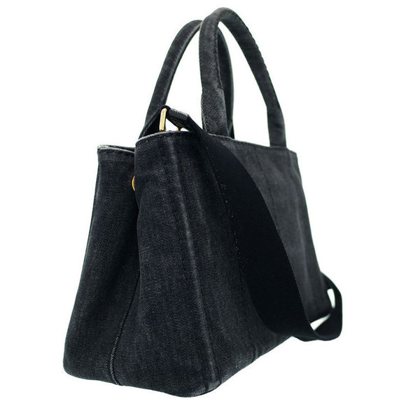 Prada Handbag 2WAY Denim Mini Canapa - Picture 1 of 9